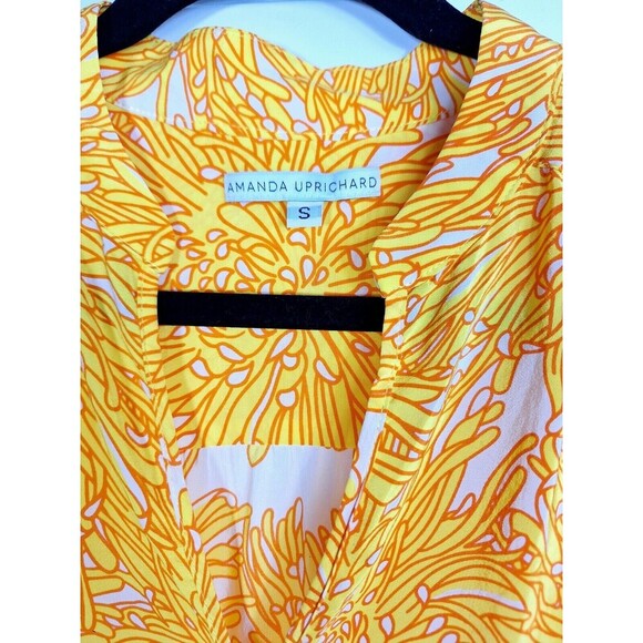 Amanda Uprichard Sunflower Silk Blouse Size Small - Picture 3 of 8